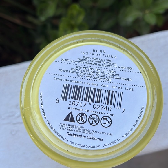 Coco by Stone Citronella Candle - Picture 7 of 9